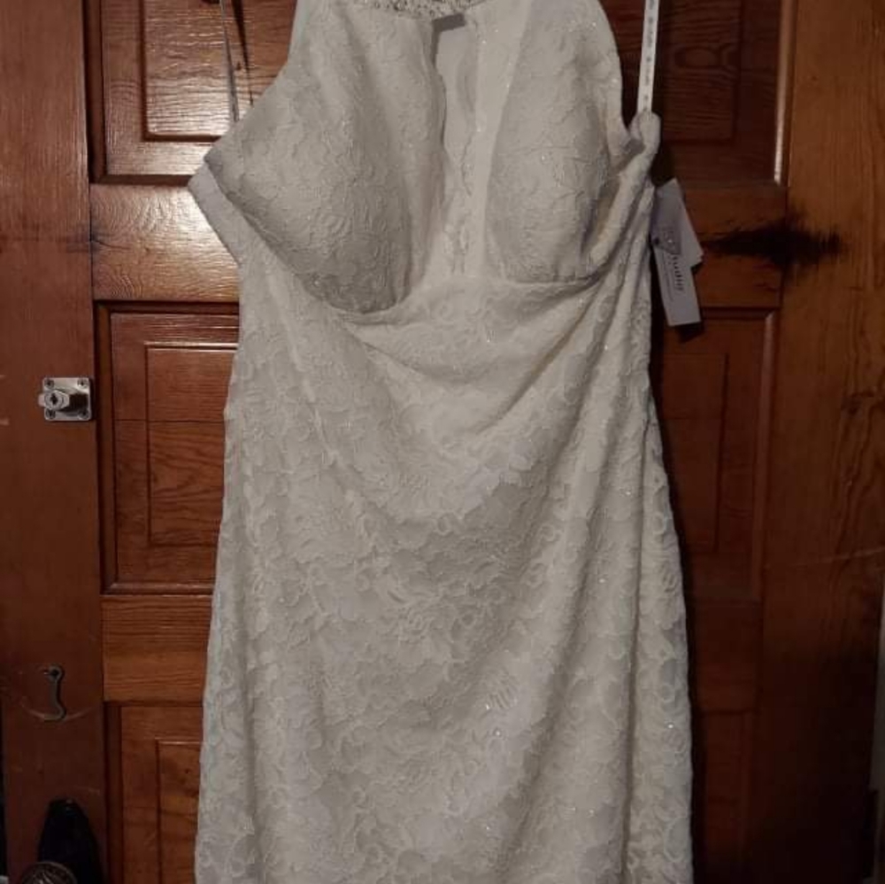 Wedding dress with shoes